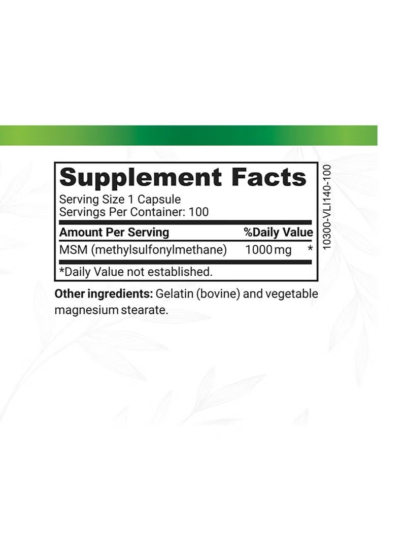 Organo Herb MSM 1000MG TAB 100'S - Image 2